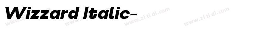 Wizzard Italic字体转换